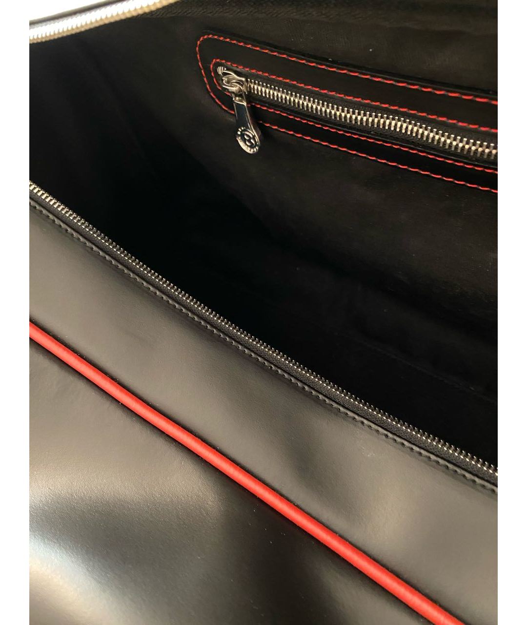 BILLIONAIRE Черный кожаный чемодан, фото 5