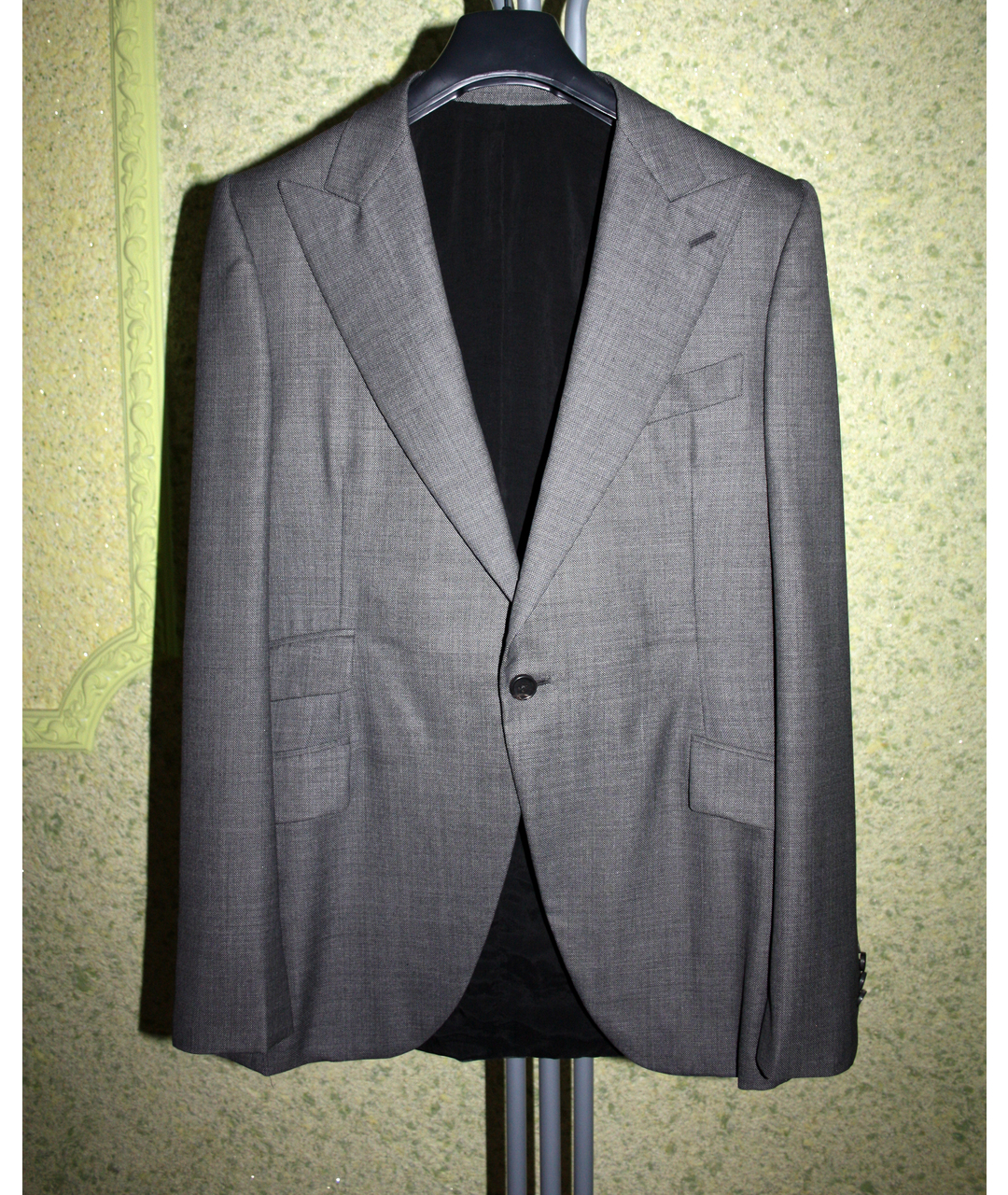BOTTEGA VENETA Серый шерстяной пиджак, фото 5