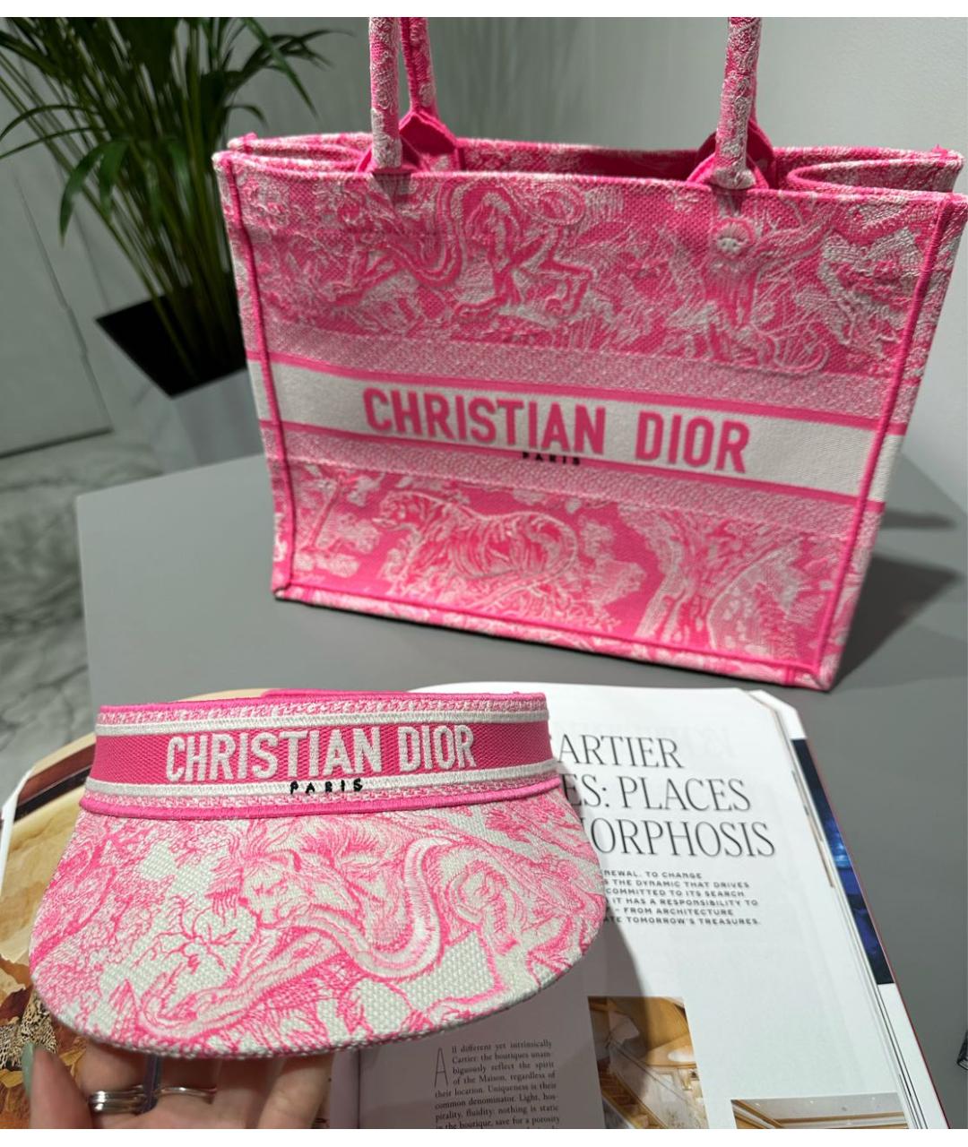 CHRISTIAN DIOR PRE-OWNED Розовая кепка, фото 7