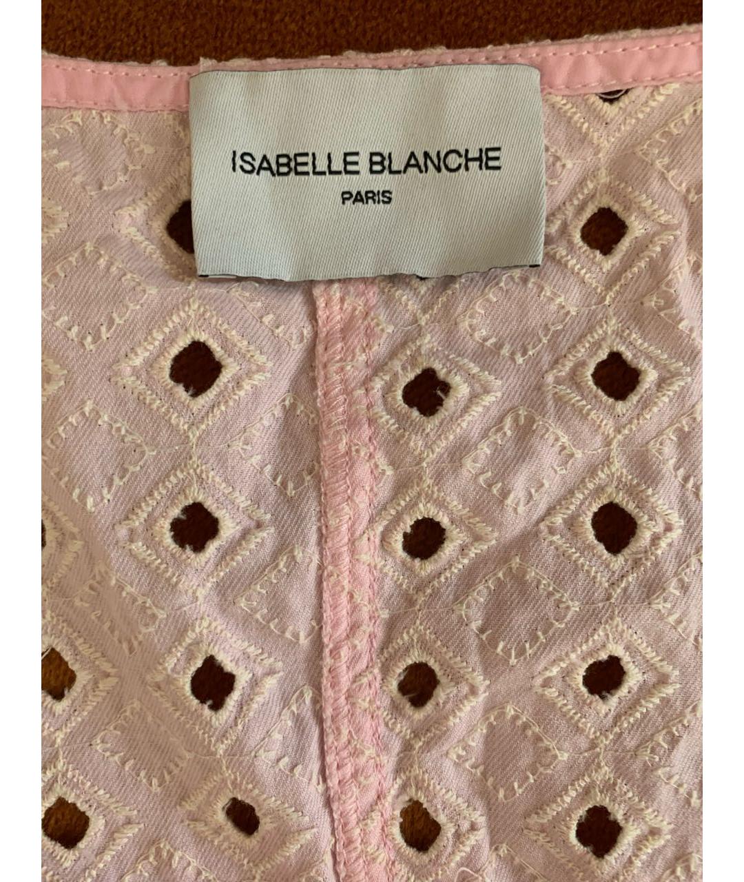 ISABELLE BLANCHE Розовое хлопковое коктейльное платье, фото 3