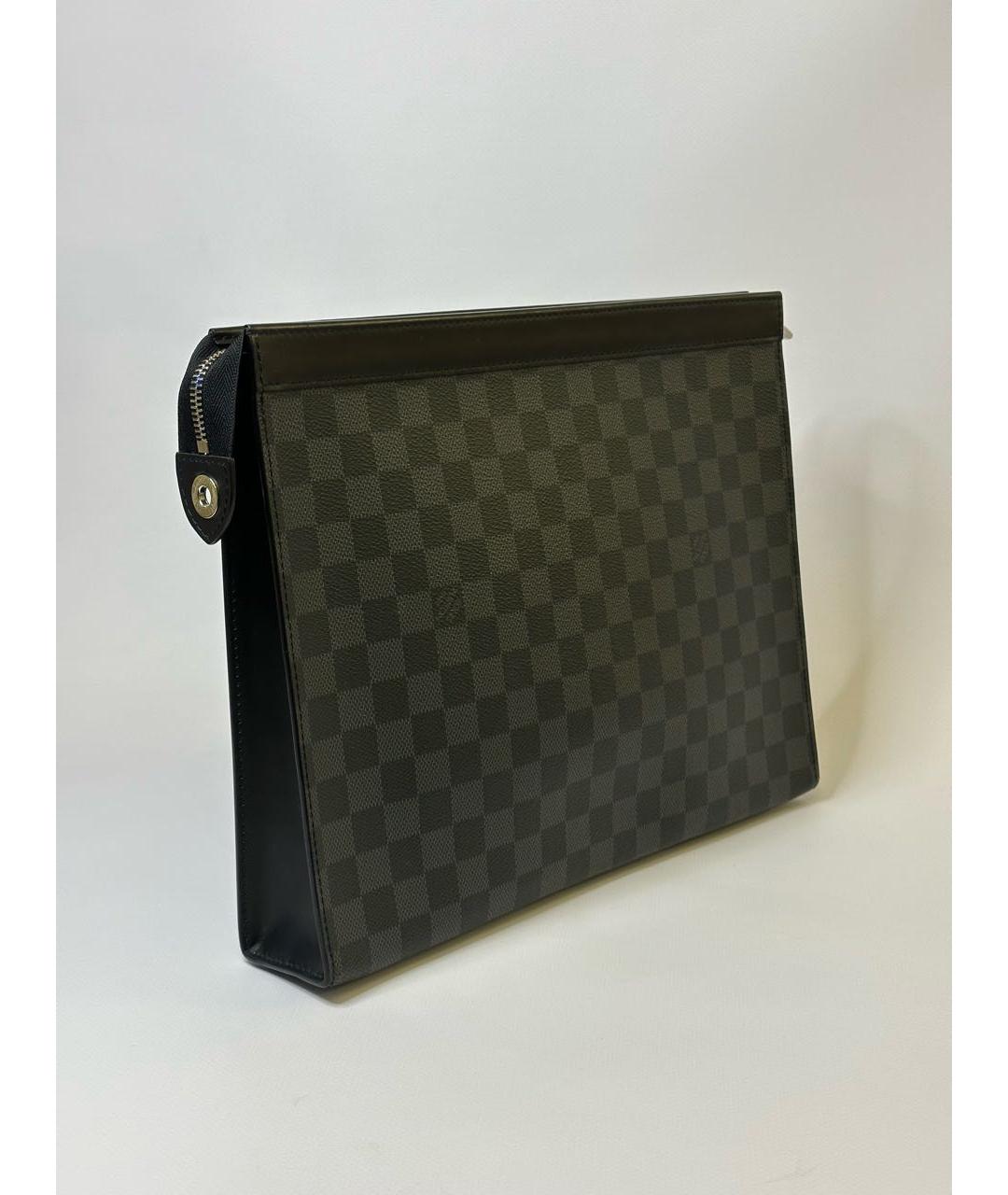 LOUIS VUITTON Антрацитовая папка для документов, фото 2