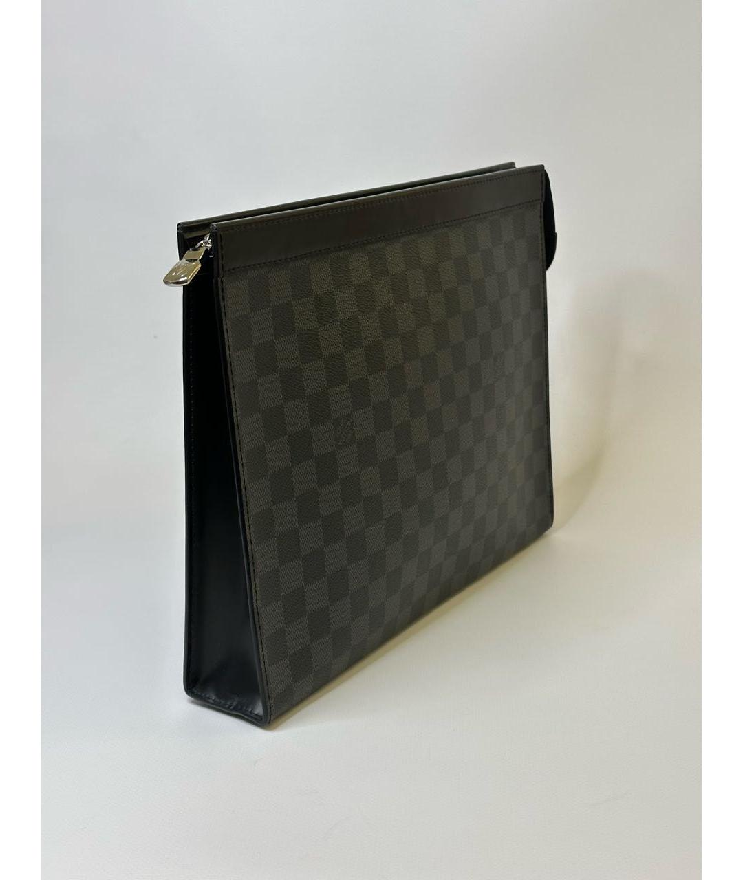 LOUIS VUITTON Антрацитовая папка для документов, фото 3