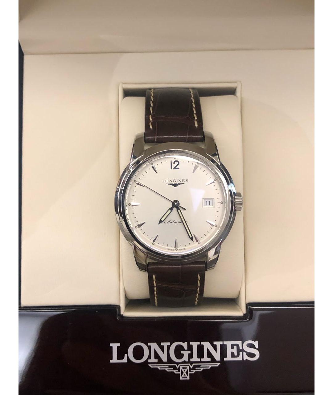 LONGINES Коричневые стальные часы, фото 2
