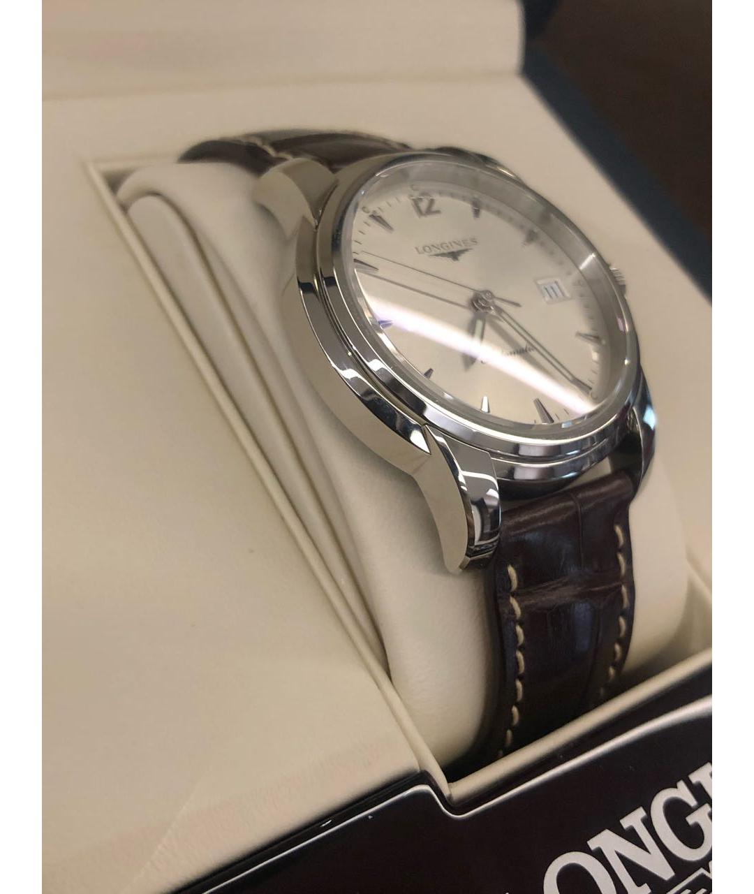 LONGINES Коричневые стальные часы, фото 3
