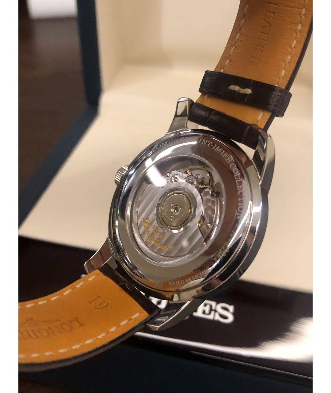 LONGINES Коричневые стальные часы, фото 5