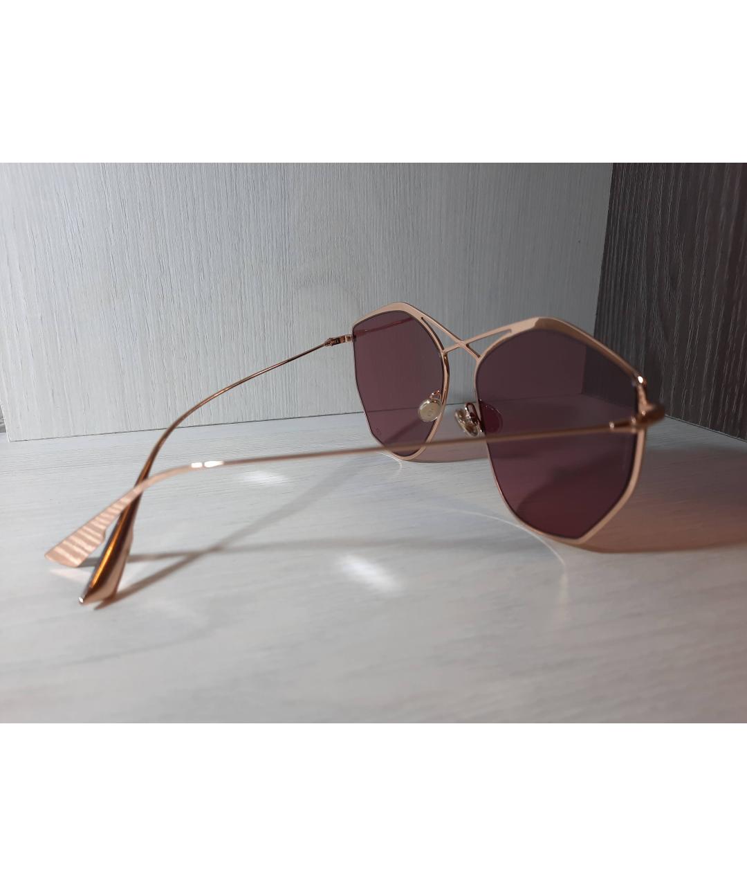 DIOR HOMME Розовые металлические солнцезащитные очки, фото 2