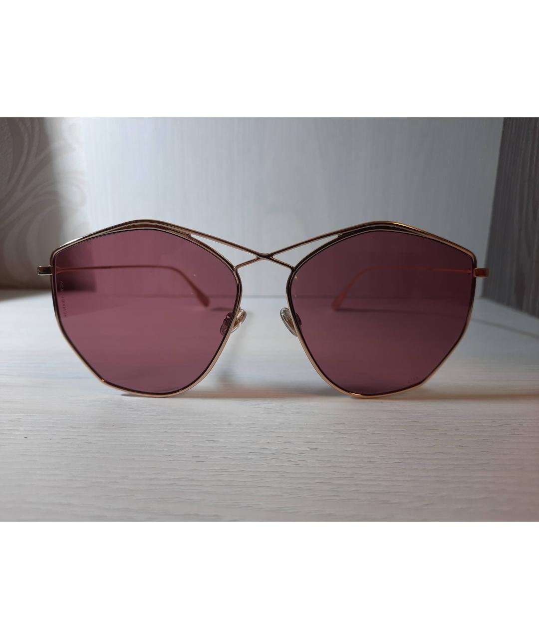 DIOR HOMME Розовые металлические солнцезащитные очки, фото 7