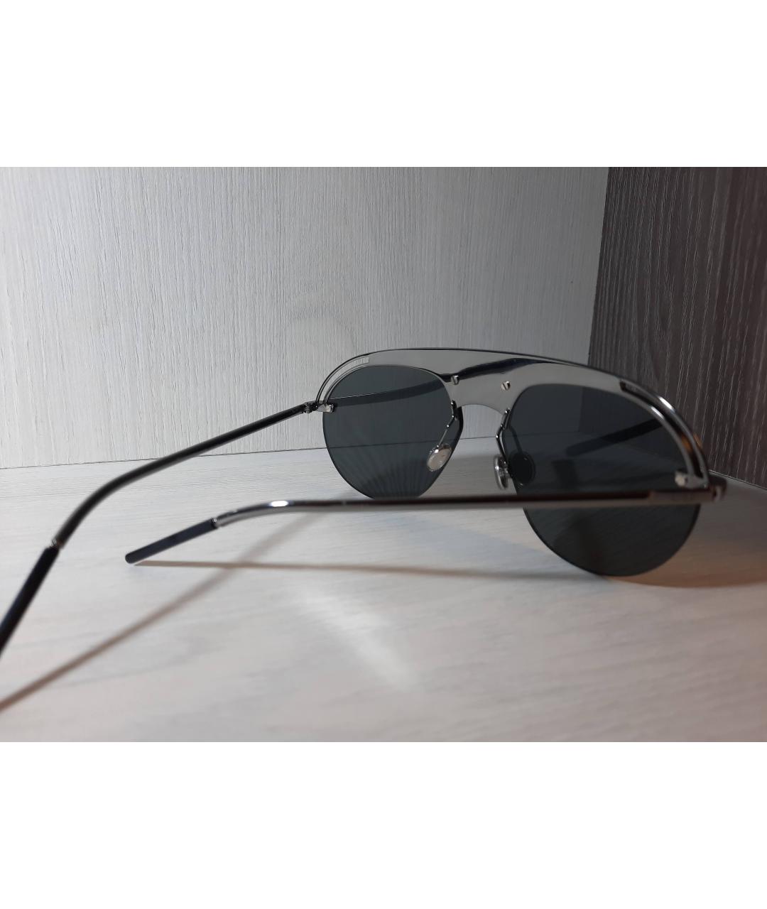 DIOR HOMME Серые металлические солнцезащитные очки, фото 2