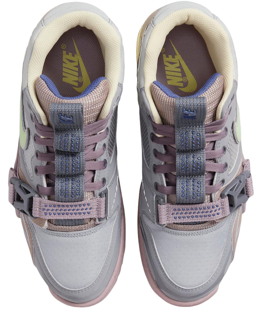 NIKE Серые текстильные высокие кроссовки / кеды, фото 3