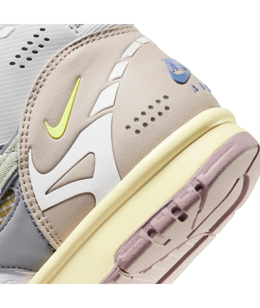 NIKE Серые текстильные высокие кроссовки / кеды, фото 8