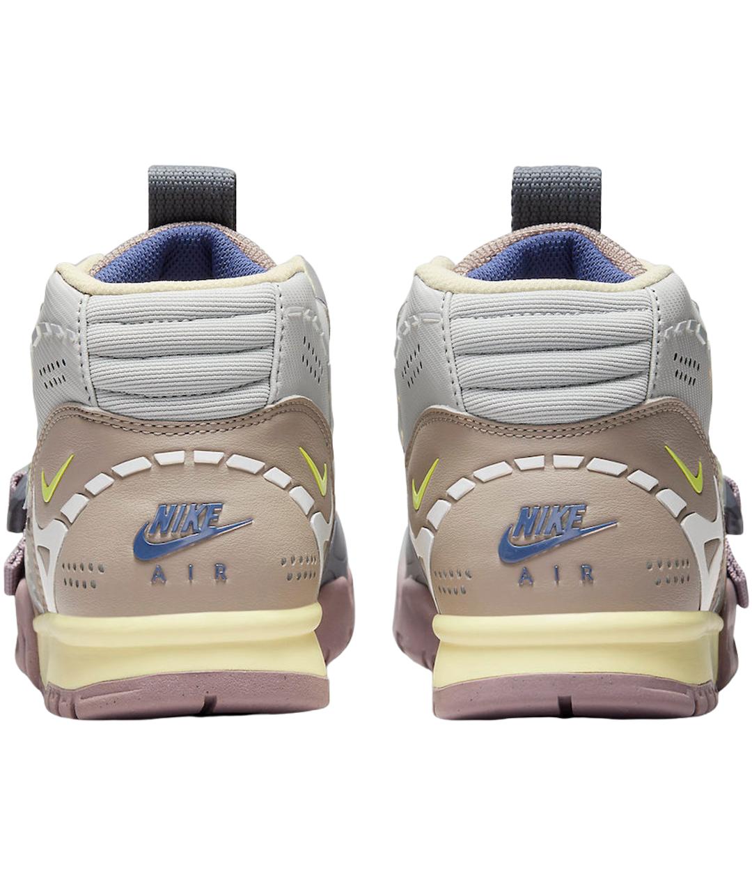NIKE Серые текстильные высокие кроссовки / кеды, фото 4