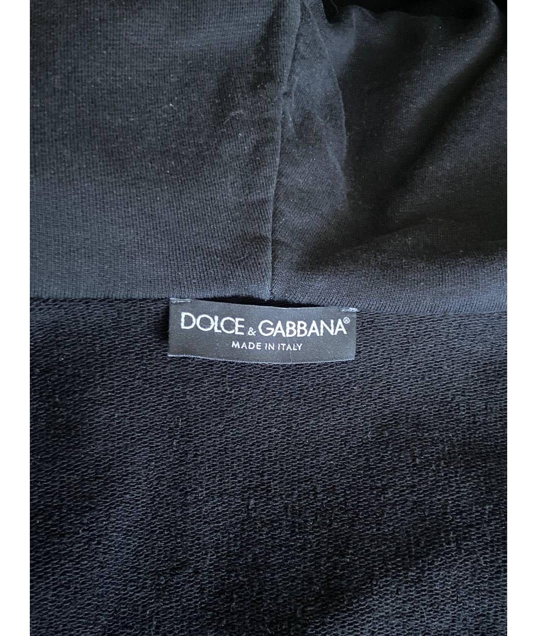 DOLCE&GABBANA Черный хлопковый спортивный костюм, фото 2