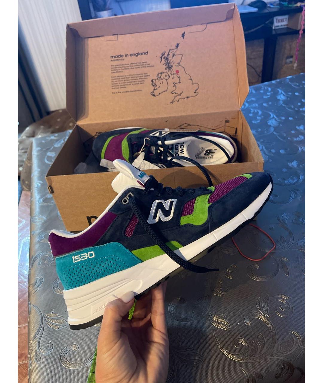 NEW BALANCE Мульти замшевые низкие кроссовки / кеды, фото 6