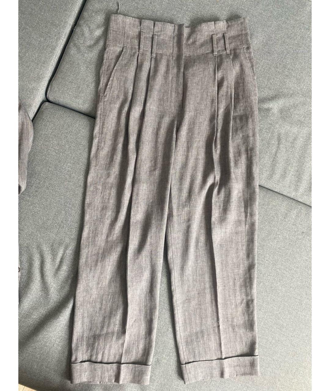 BRUNELLO CUCINELLI Серый костюм с брюками, фото 2