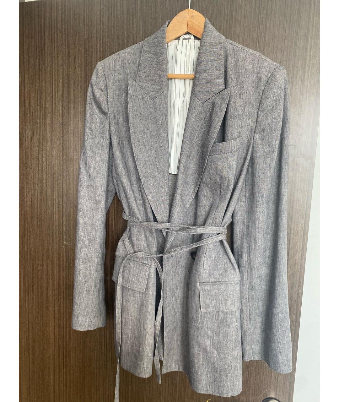 BRUNELLO CUCINELLI Серый костюм с брюками, фото 5