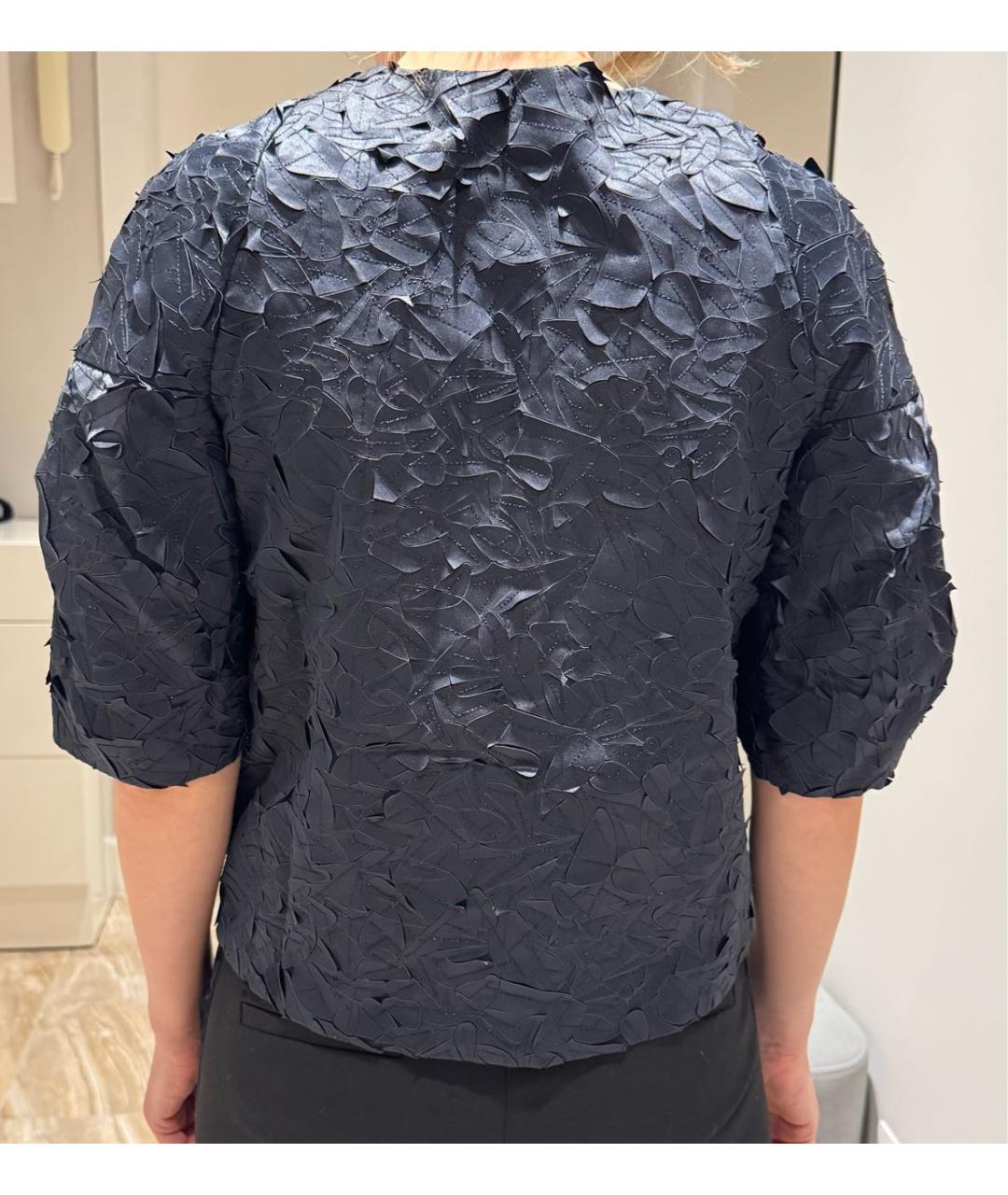 COS Темно-синий полиамидовый жакет/пиджак, фото 8