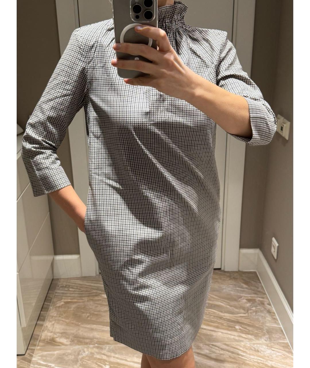 COS Серое хлопковое платье, фото 7