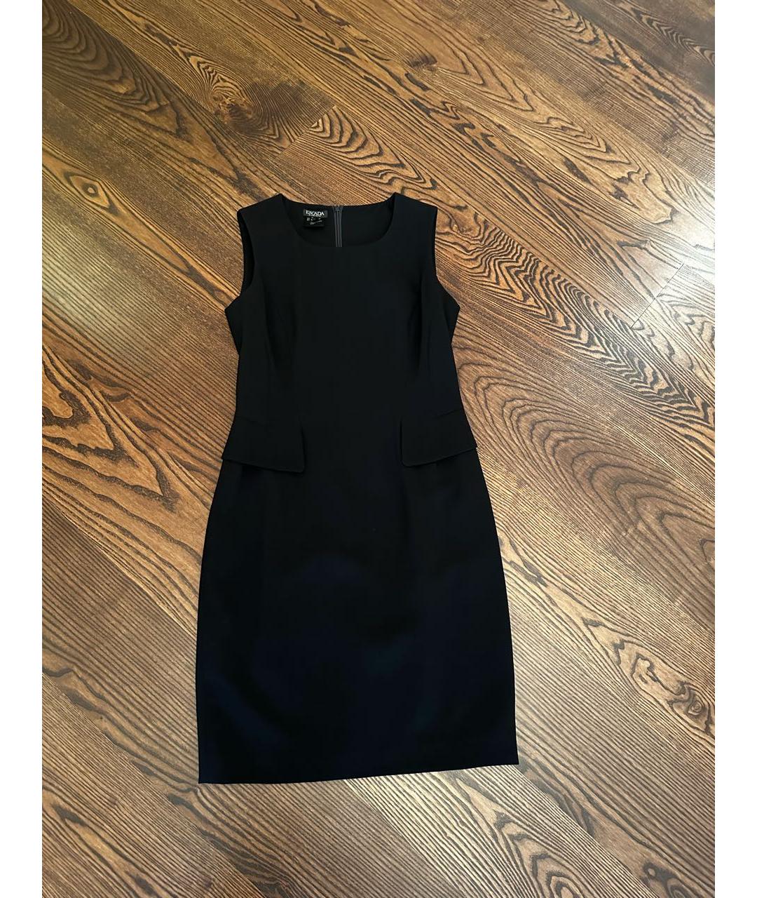 ESCADA Черное шерстяное повседневное платье, фото 6