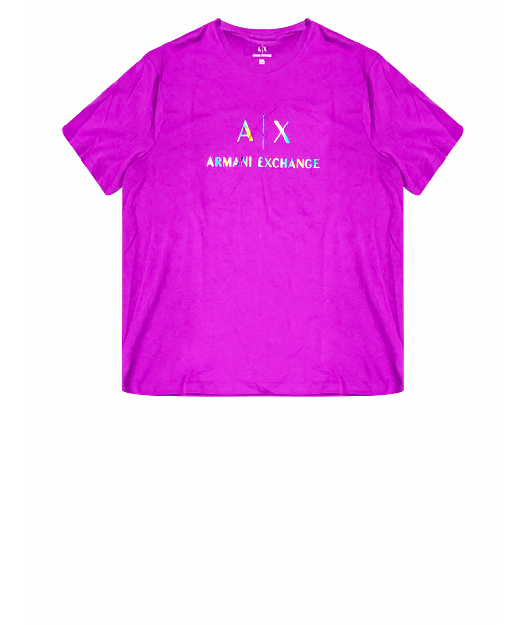 ARMANI EXCHANGE Фиолетовая хлопковая футболка, фото 1