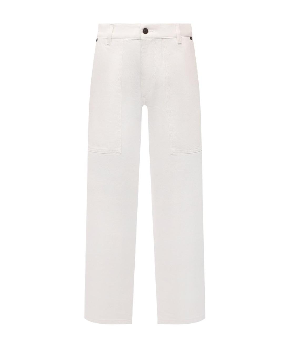THE ROW Белые хлопковые прямые джинсы, фото 1