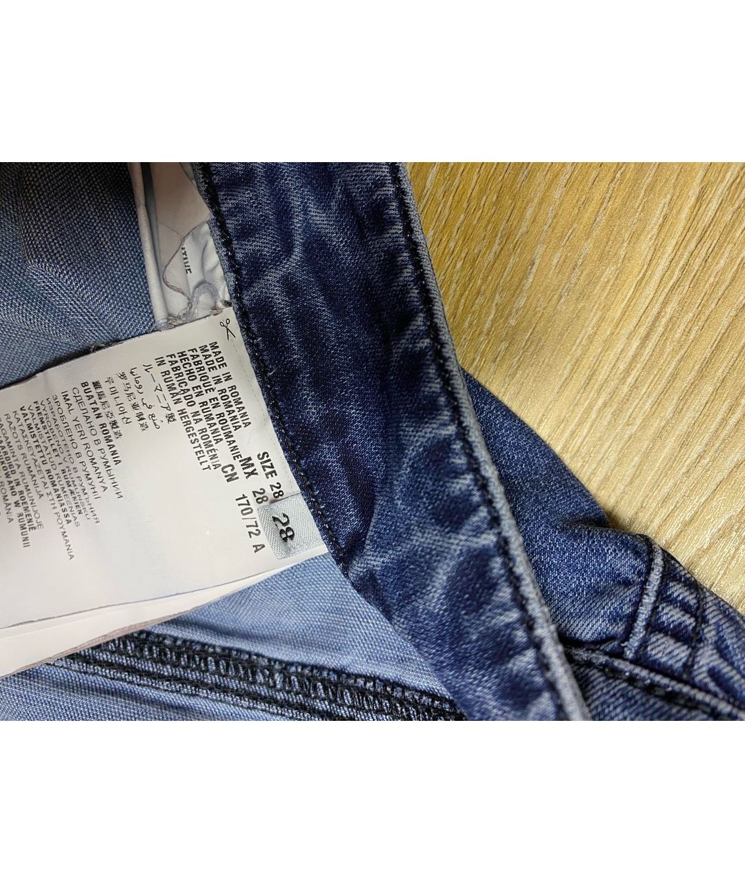 PRADA Синие хлопко-эластановые джинсы слим, фото 5