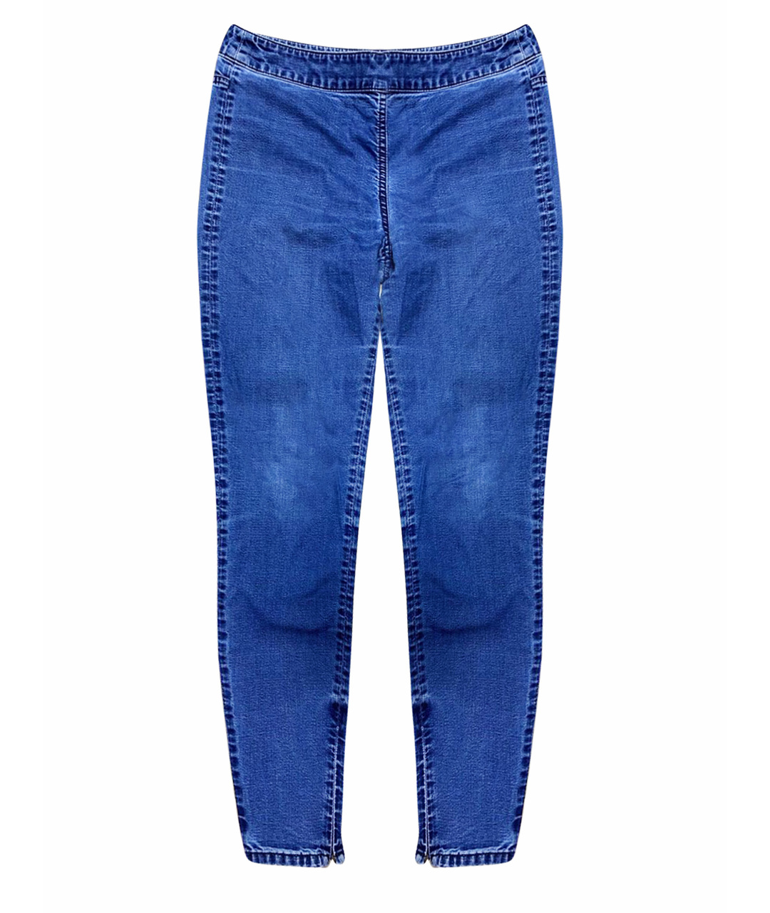 PRADA Синие хлопко-эластановые джинсы слим, фото 1
