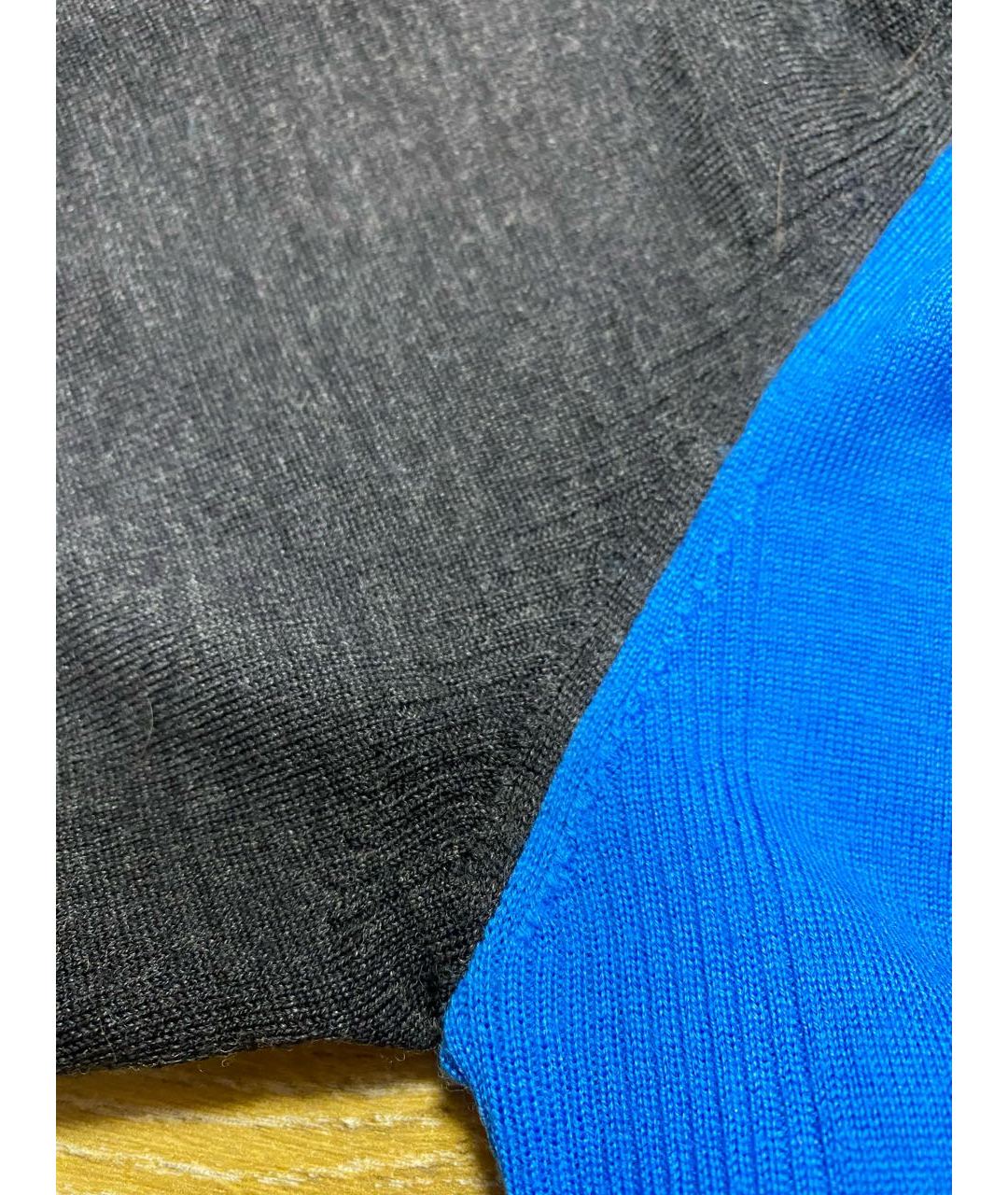 KENZO Голубой шерстяной джемпер / свитер, фото 4