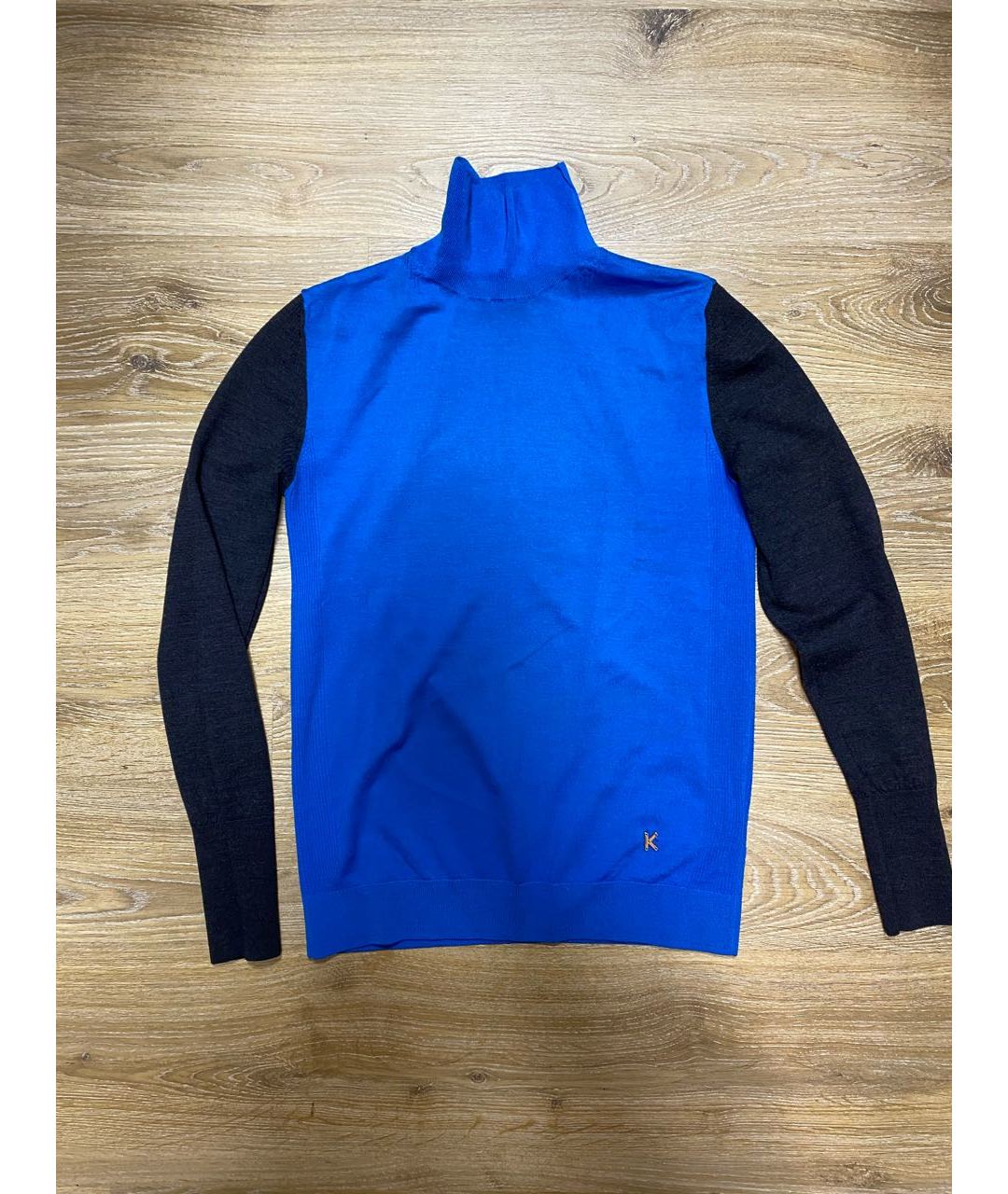 KENZO Голубой шерстяной джемпер / свитер, фото 5