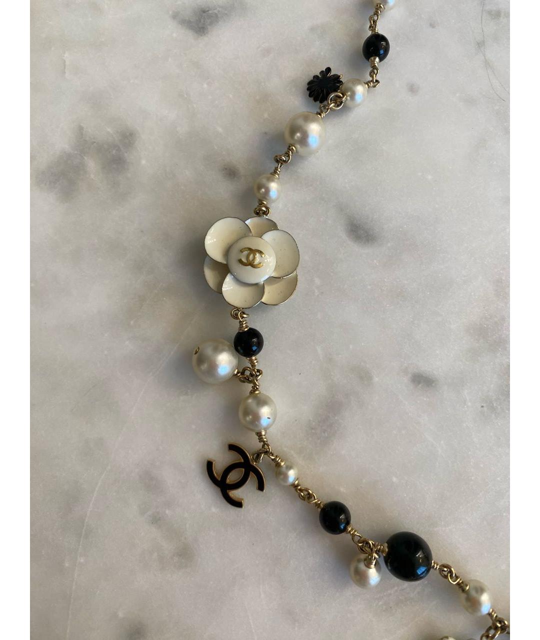 CHANEL Бежевая жемчужная цепочка, фото 2