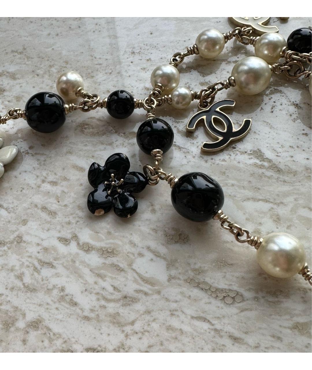 CHANEL Бежевая жемчужная цепочка, фото 7