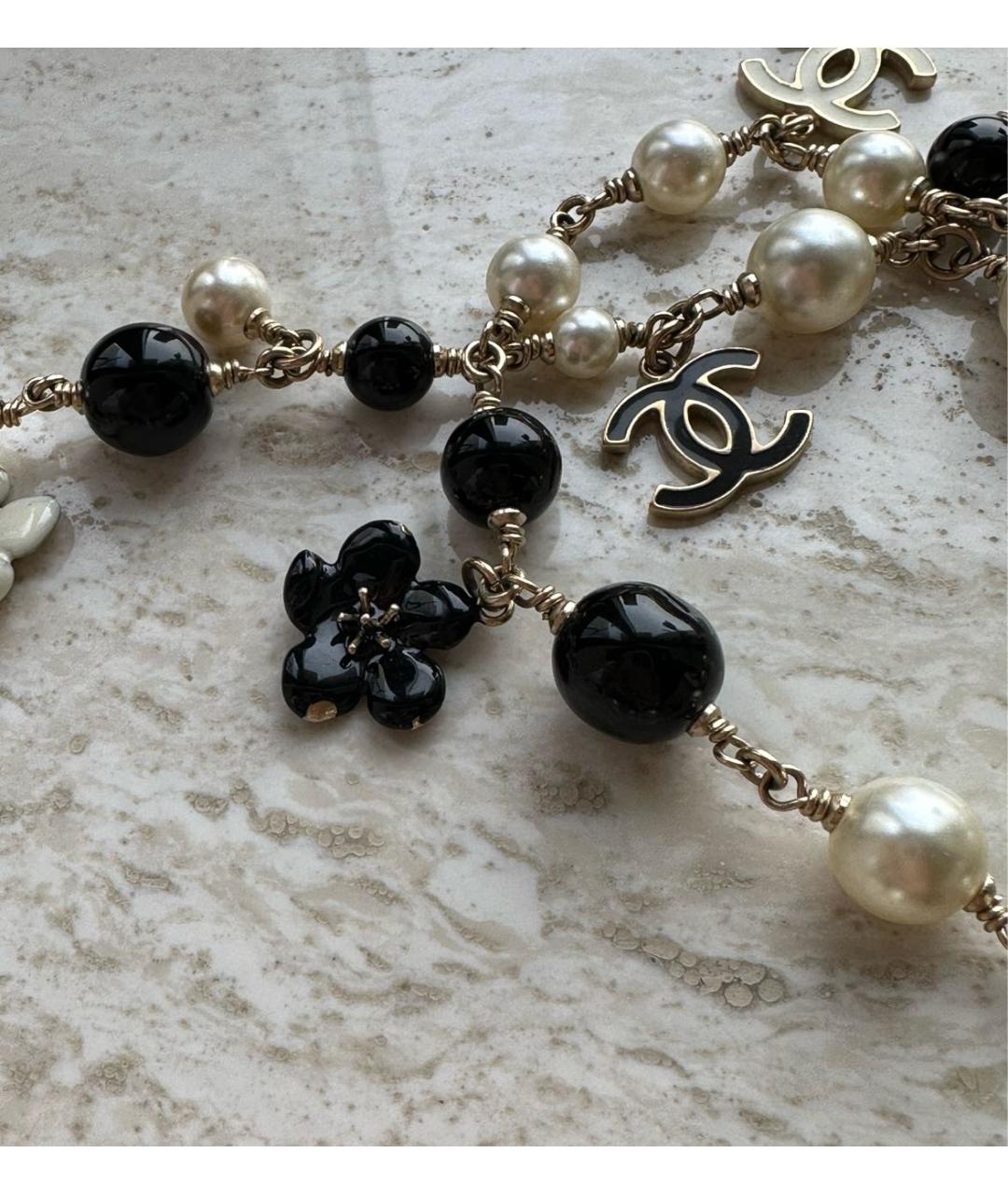 CHANEL Бежевая жемчужная цепочка, фото 6