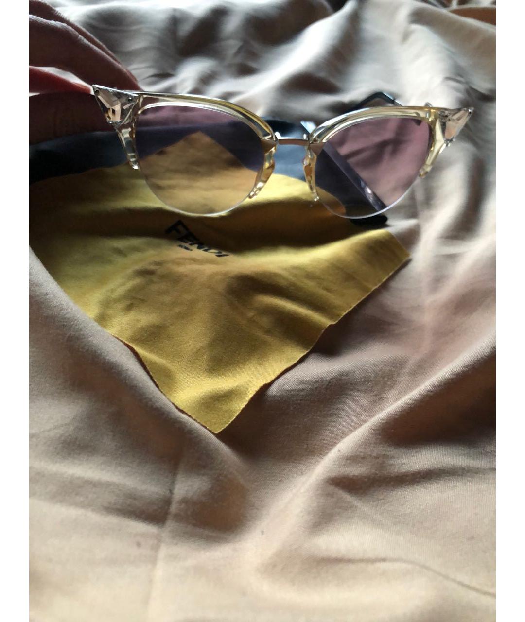 FENDI Металлические солнцезащитные очки, фото 7