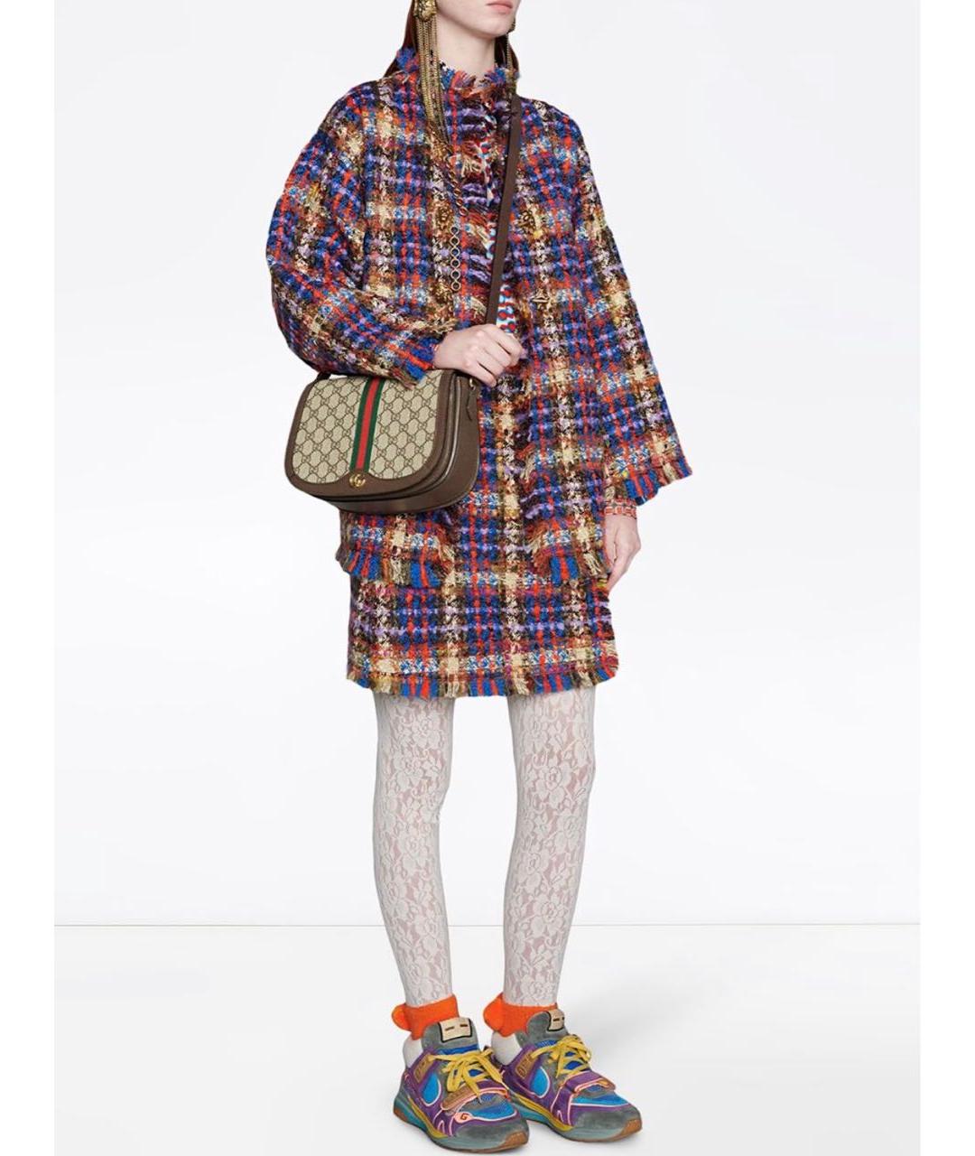 GUCCI Бежевая кожаная сумка через плечо, фото 5
