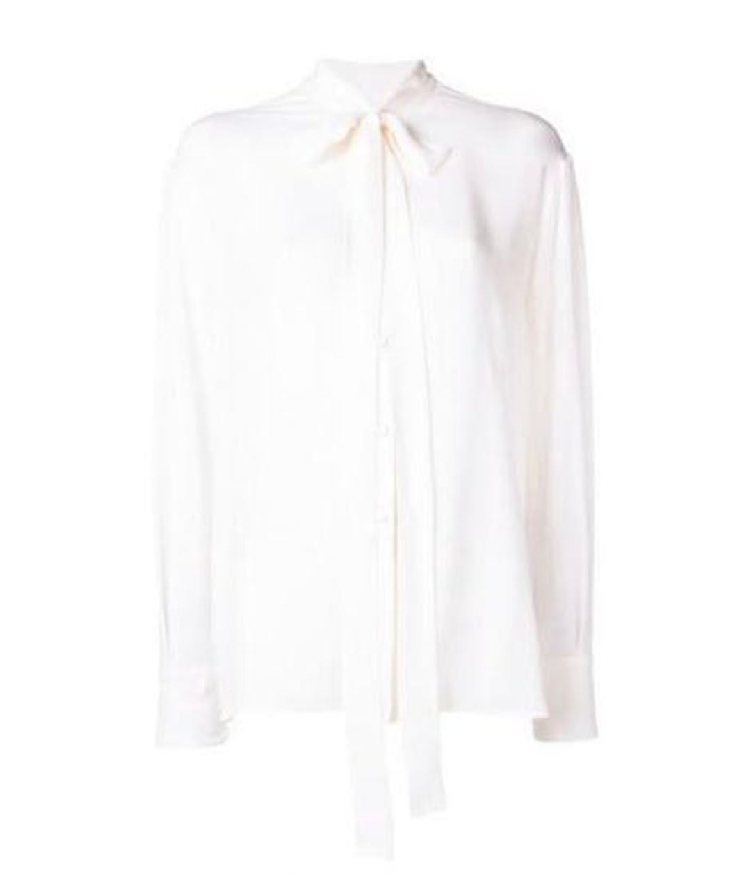 VALENTINO Белая шелковая рубашка, фото 1