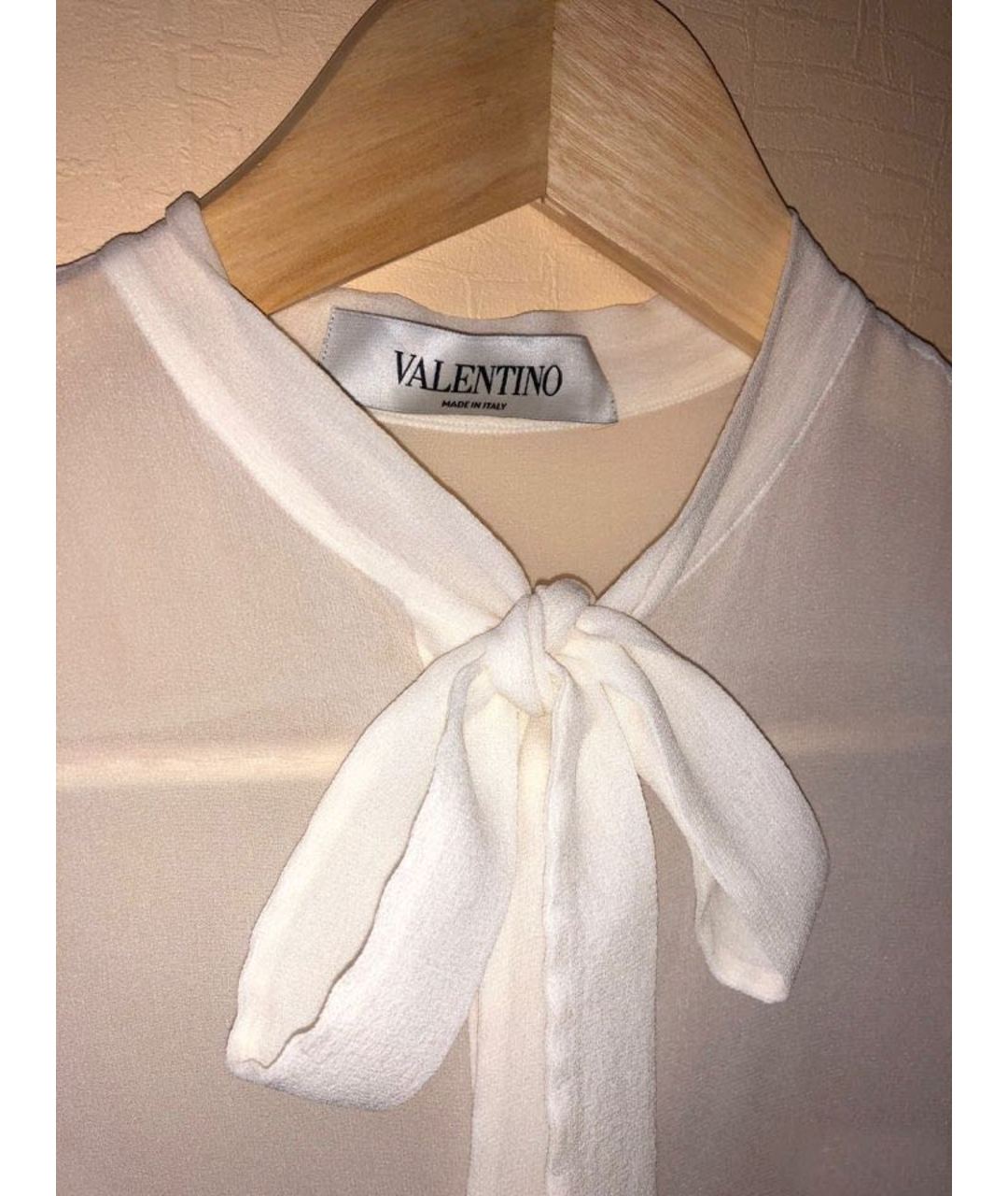 VALENTINO Белая шелковая рубашка, фото 5