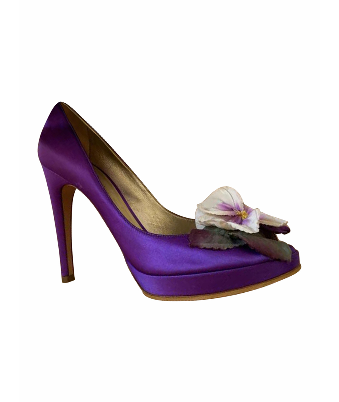 CASADEI Фиолетовые текстильные туфли, фото 1