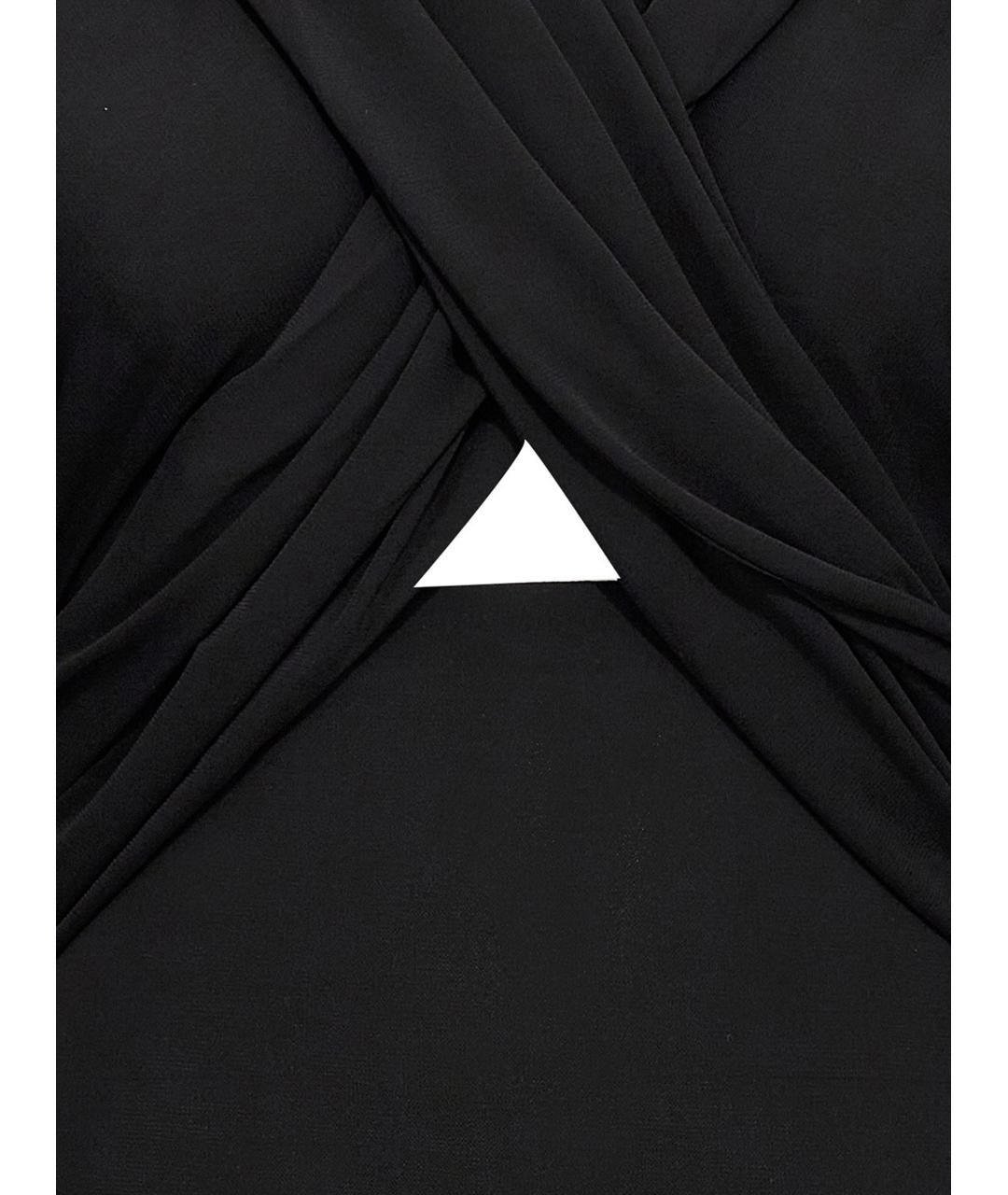 SAINT LAURENT Черное вискозное вечернее платье, фото 3