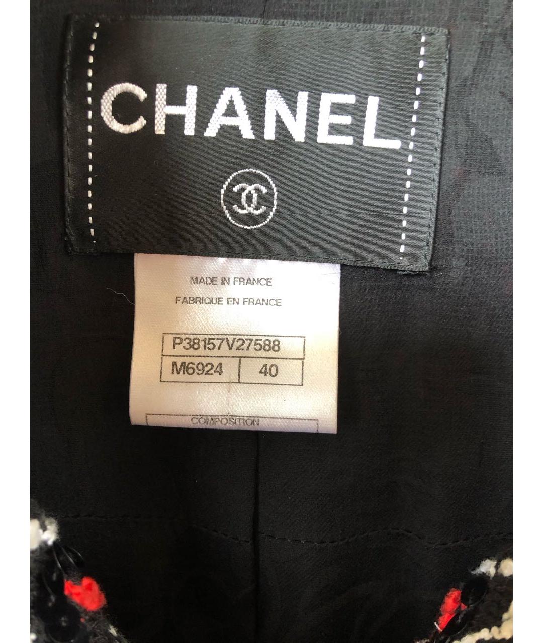 CHANEL Мульти полиэстеровый жакет/пиджак, фото 6