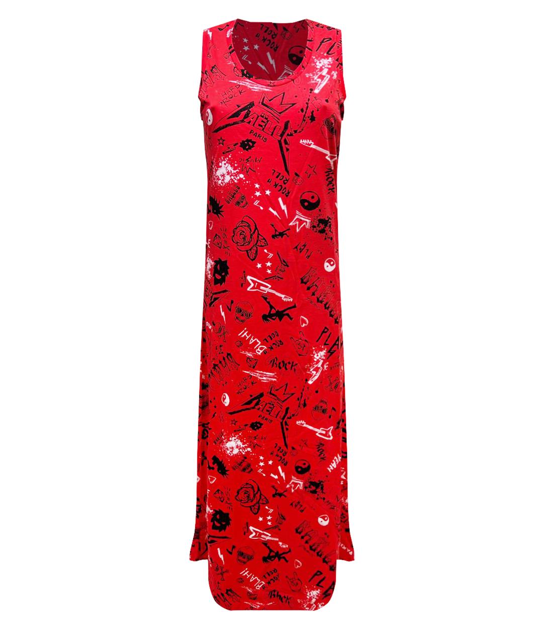 GAELLE BONHEUR Красное хлопковое повседневное платье, фото 1