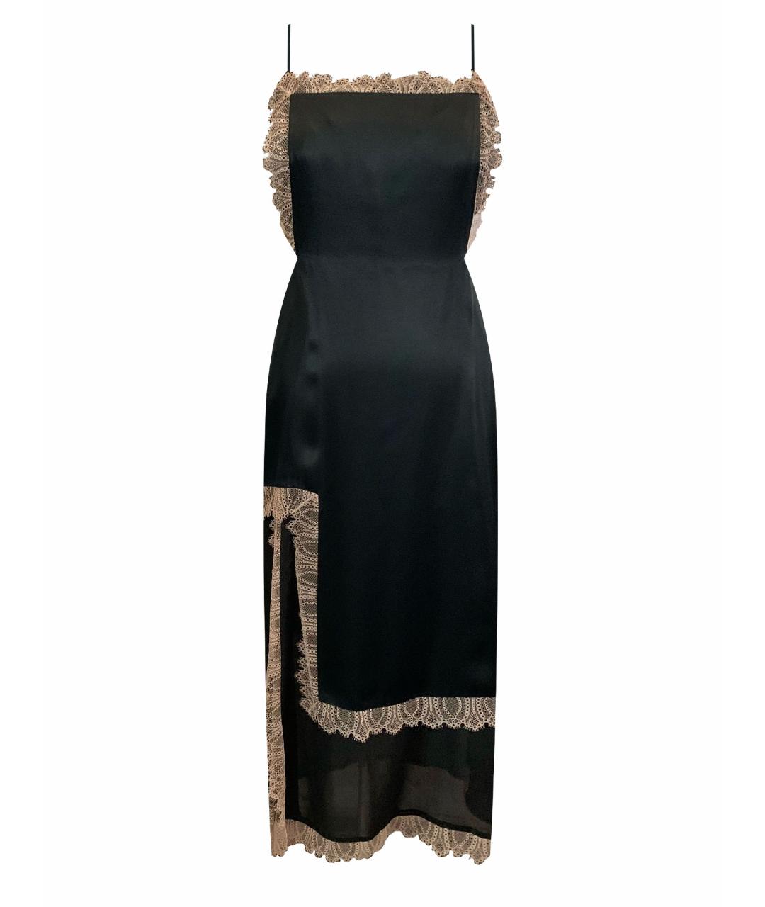 3.1 PHILLIP LIM Черное шифоновое коктейльное платье, фото 1