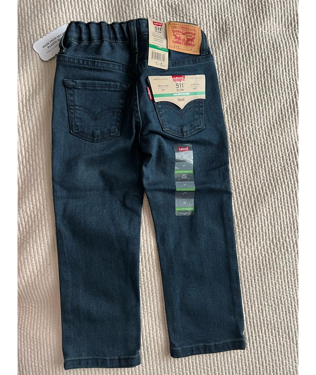 LEVI'S Темно-синие деним детские джинсы, фото 2