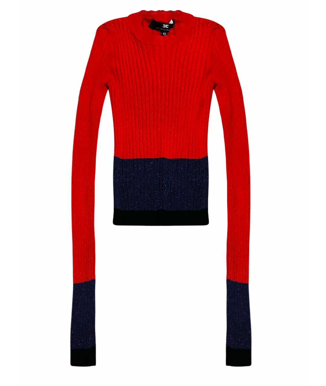 ELISABETTA FRANCHI Красный полиэстеровый джемпер / свитер, фото 1