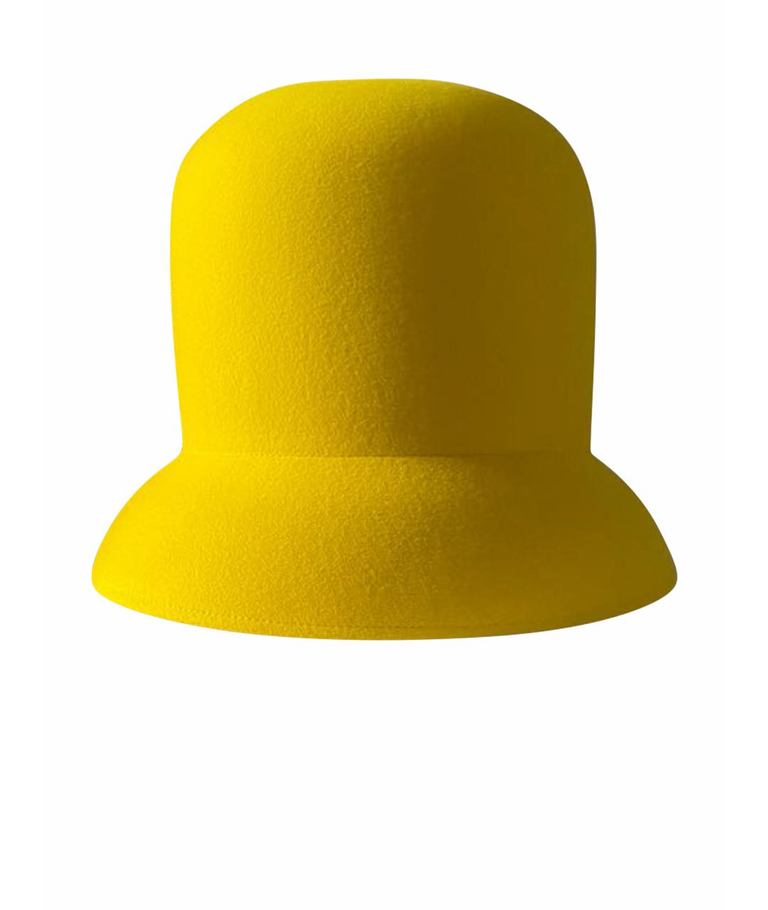 NINA RICCI Желтая шерстяная шляпа, фото 1