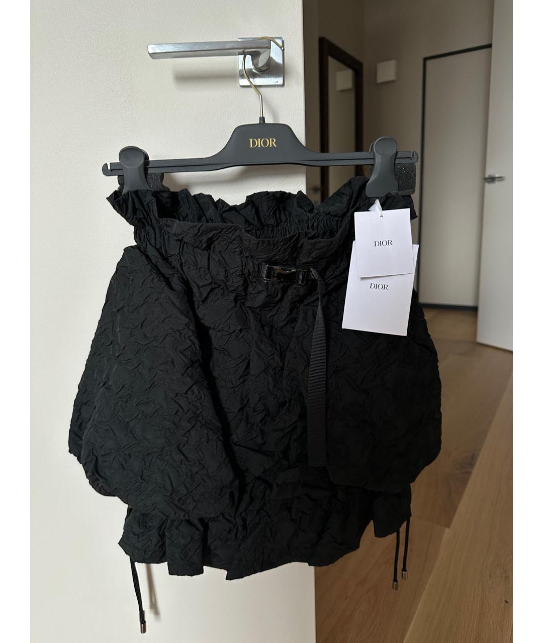 CHRISTIAN DIOR PRE-OWNED Черная полиэстеровая юбка мини, фото 5