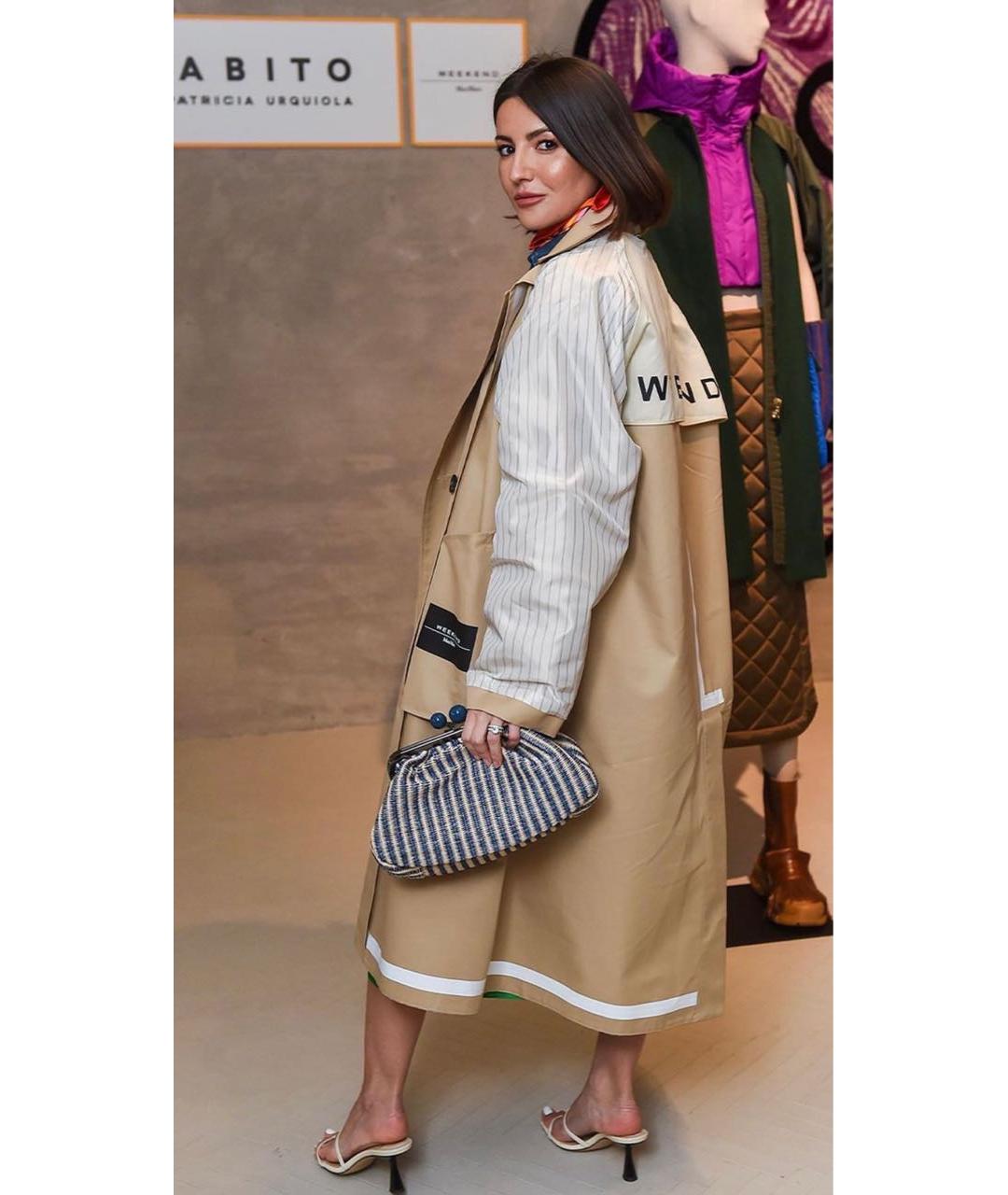 WEEKEND MAX MARA Бежевый хлопковый тренч/плащ, фото 3