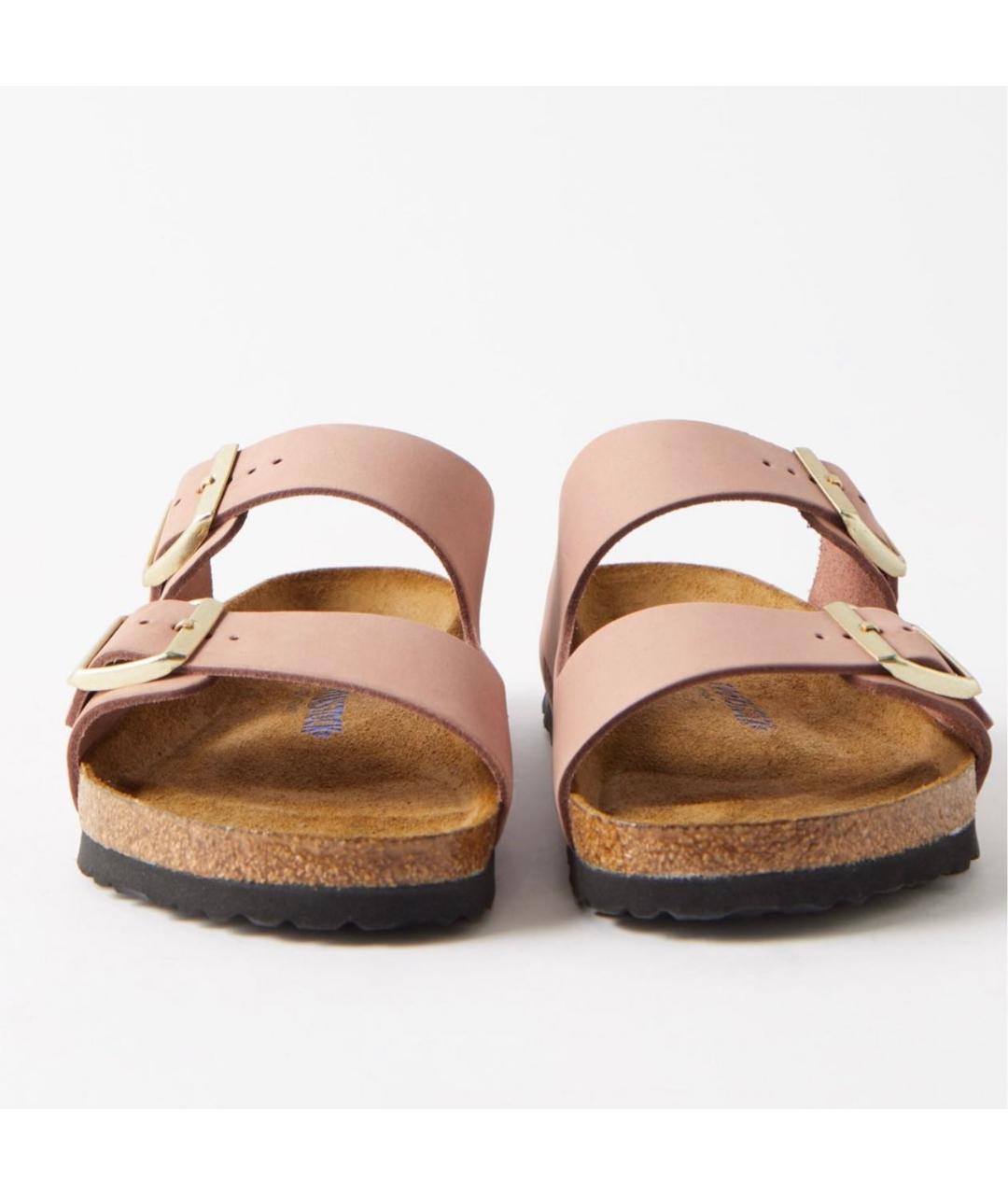 BIRKENSTOCK Розовые нубуковые шлепанцы, фото 2