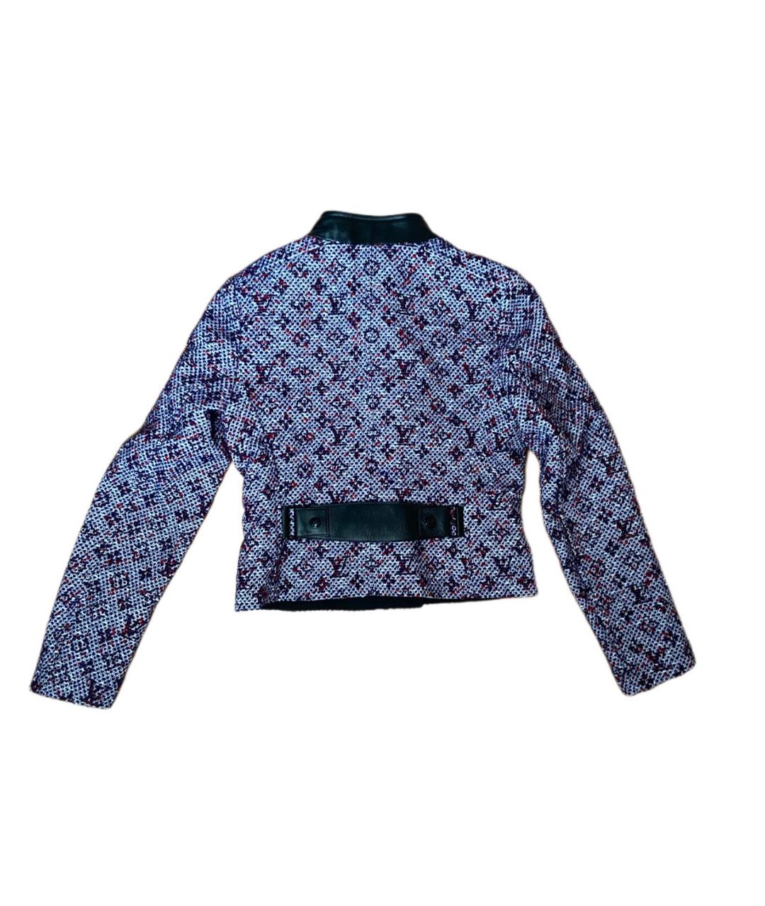 LOUIS VUITTON PRE-OWNED Темно-синий твидовый жакет/пиджак, фото 2