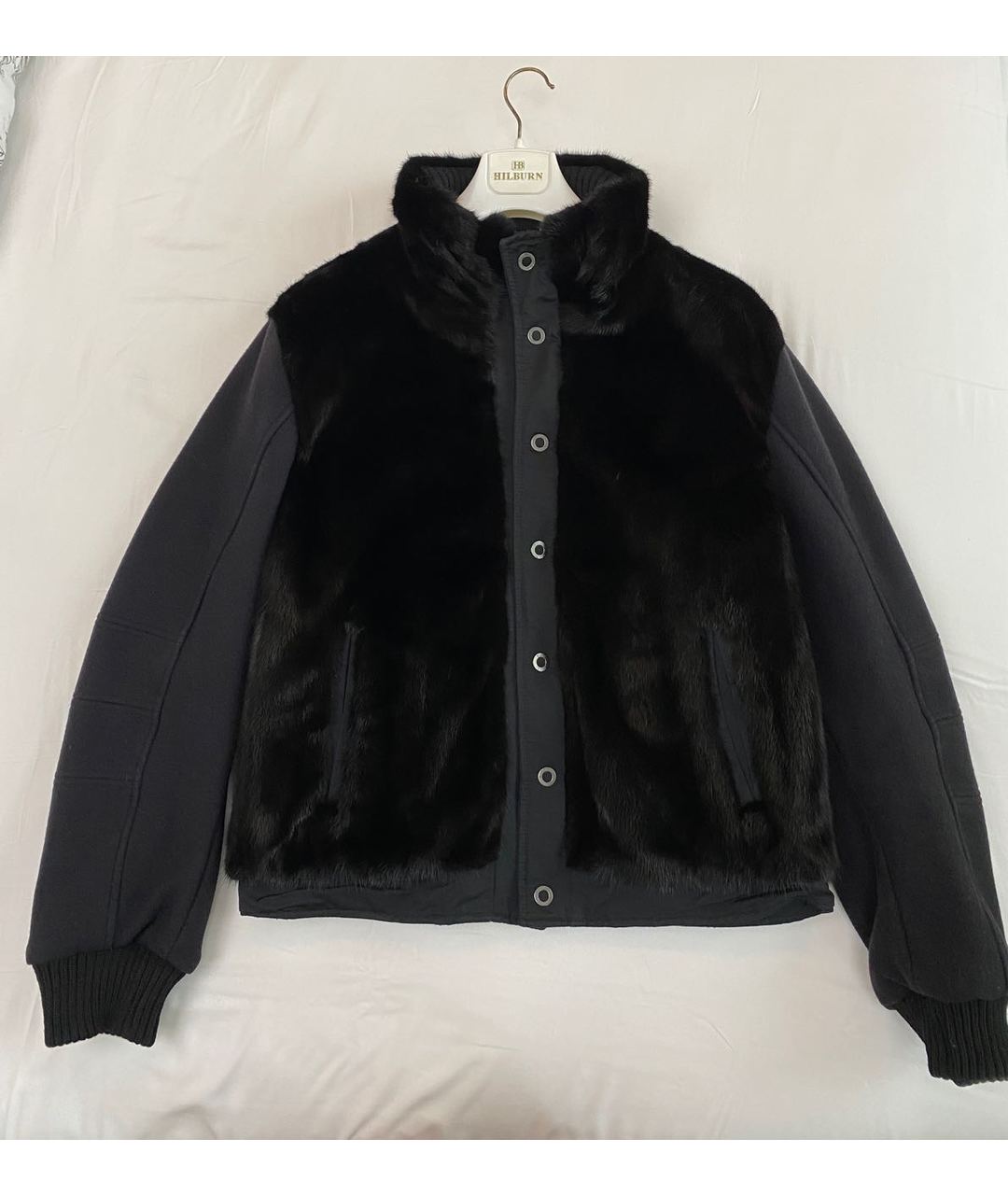 RINDI Черная меховая куртка, фото 5