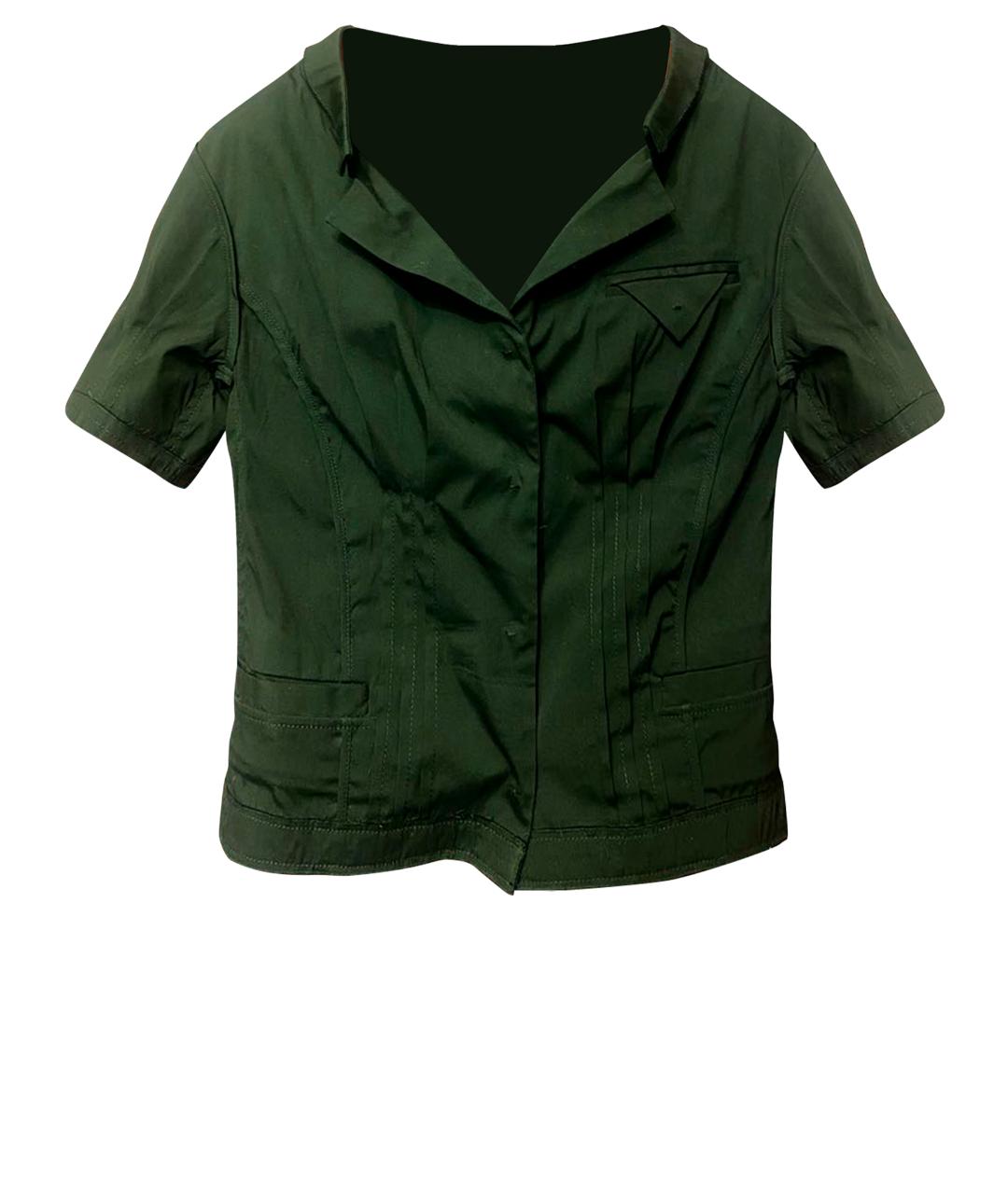 PRADA Черный хлопко-эластановый жакет/пиджак, фото 1