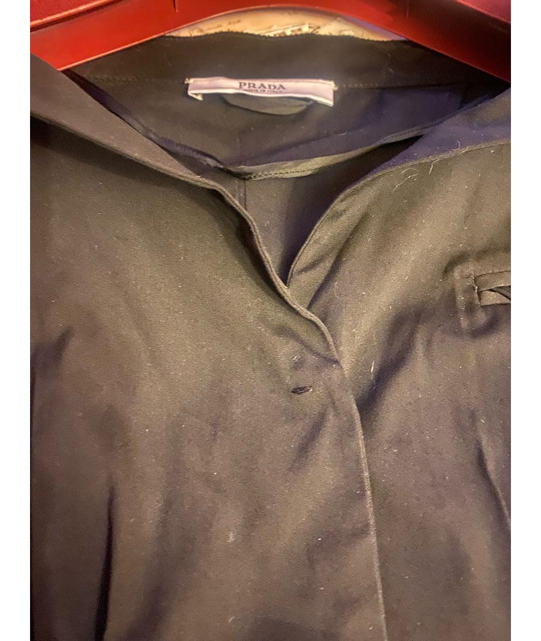 PRADA Черный хлопко-эластановый жакет/пиджак, фото 5